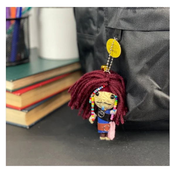 Watchover Voodoo Collectible String Doll Keychain New on Card "Captain Jack" - Picture 5 of 5